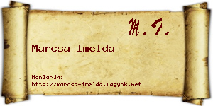 Marcsa Imelda névjegykártya